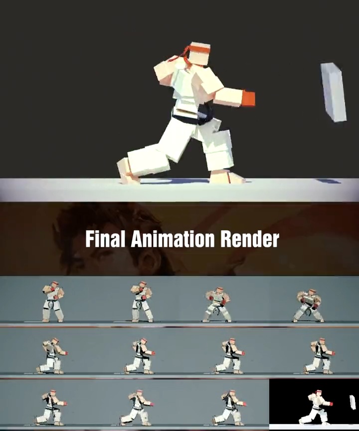 // layered anim workflow in action