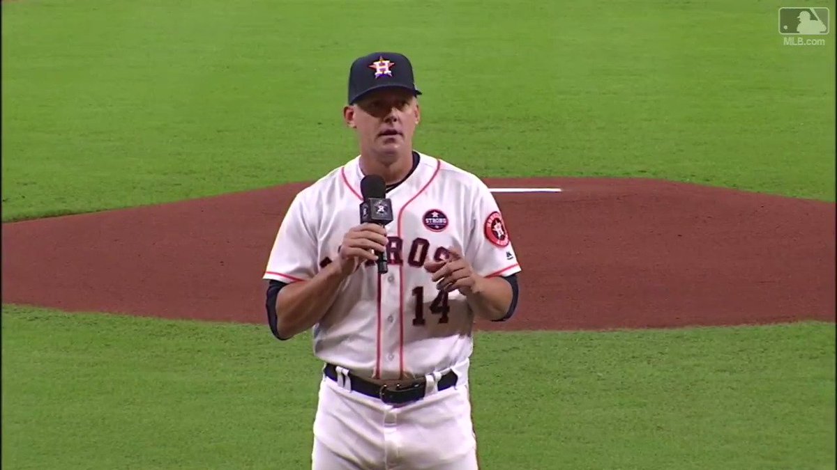Exclusive look at postgame remarks by AJ Hinch after sweeping the Mariners (and taking 5 of 6 in the past 10 days): "Stay strong, be strong, and we appreciate every one of you. Go Stros."