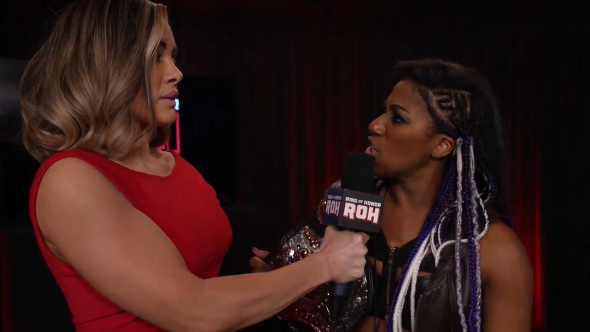 #ROH Women's World Champion Athena is ROH & All Elite! comments on her face-to-face encounter with ABADON! Watch #ROH TV on #HonorClub at