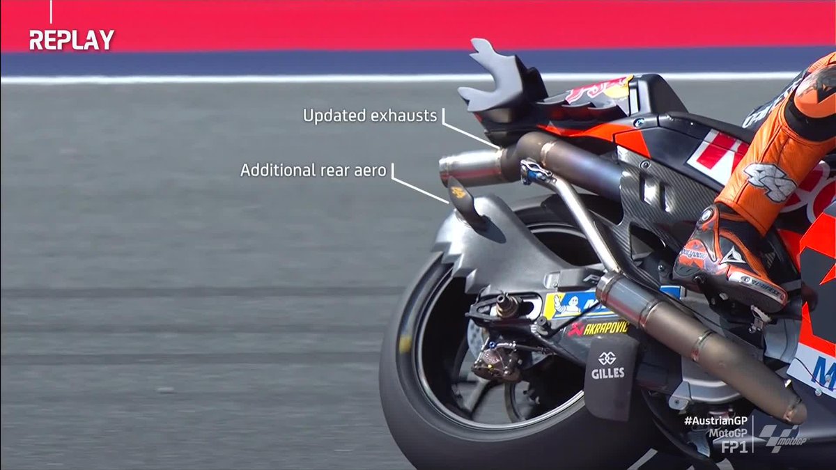 That is some striking additional aero from RED BULL KTM FACTORY RACING! 👀🦈 #AustrianGP 🇦🇹
