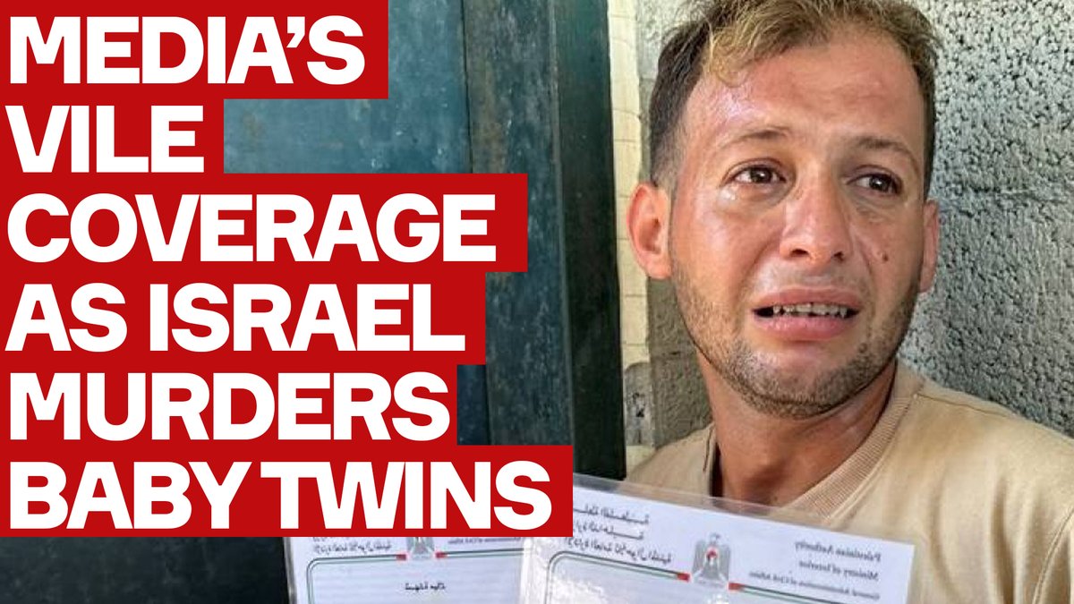 His newborn twins, and their mother, killed in an Israeli attack. Some of the worst atrocities of our age, committed day after day after day. If you're not speaking out, you're complicit.