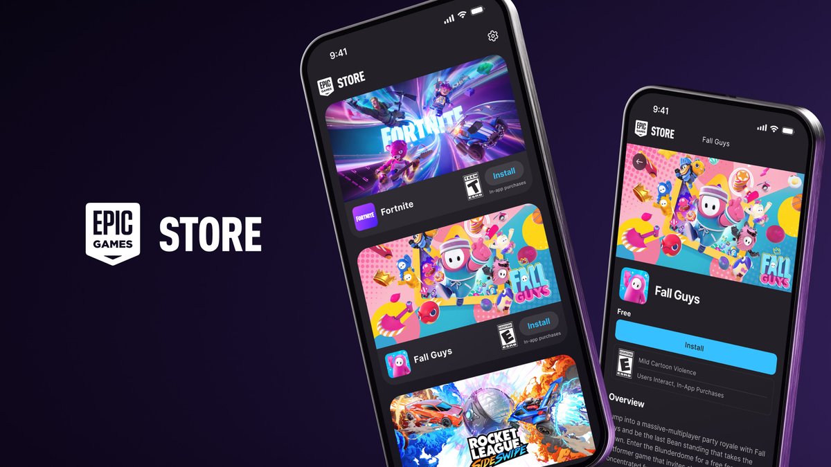 Strap in. We’re going mobile. 📱The Epic Games Store has arrived on iPhones in the European Union and worldwide on Android! This marks Fortnite’s return to iOS in the EU and the global launch of Fall Guys on mobile.