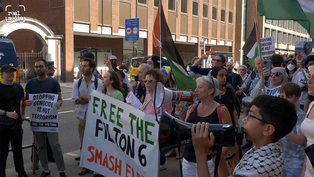 A further three pal_action activists have been charged this morning with aggravated burglary and criminal damage, bringing the #Filton6 total now up to ten. Despite being held for days without charge under Terrorism legislation, no-one has been charged with terrorist offences.