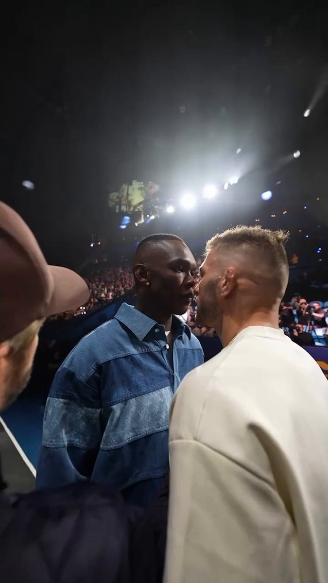 An intense faceoff between Dricus Du Plessis and Israel Adesanya 👀 #UFC305 | Saturday, 10 ET | ESPN+ PPV ➡️ (via danawhite)