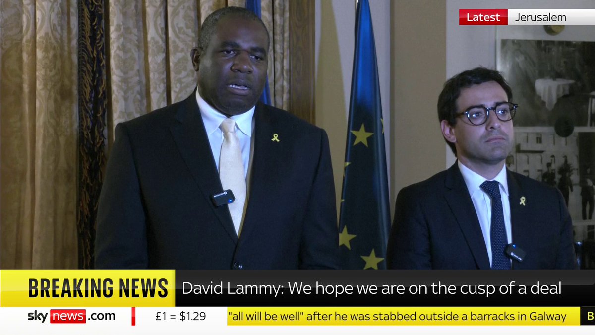 "This is a war and a crisis that has taken so many lives." Foreign Secretary David Lammy says the "time for a deal" between Israel and Hamas "is now". 📺 Sky 501, Virgin 602, Freeview 233 and YouTube