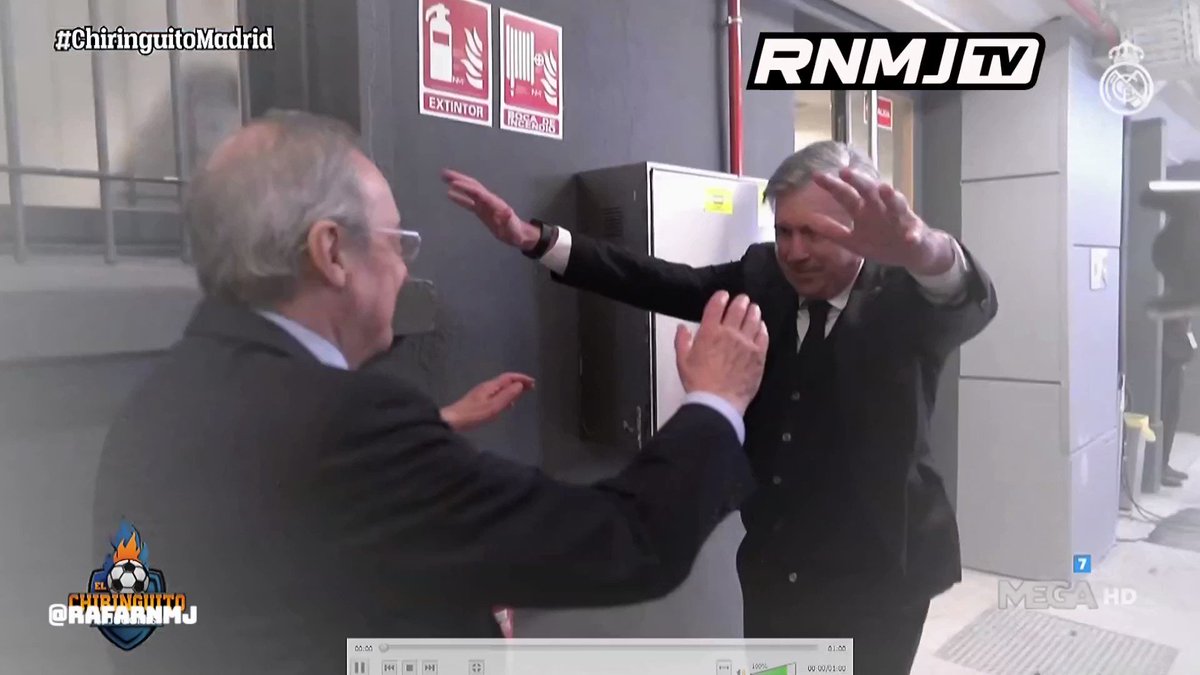 Ancelotti: “Thank you for bringing me back president.” Thank you for coming back, Carlo. 🤍