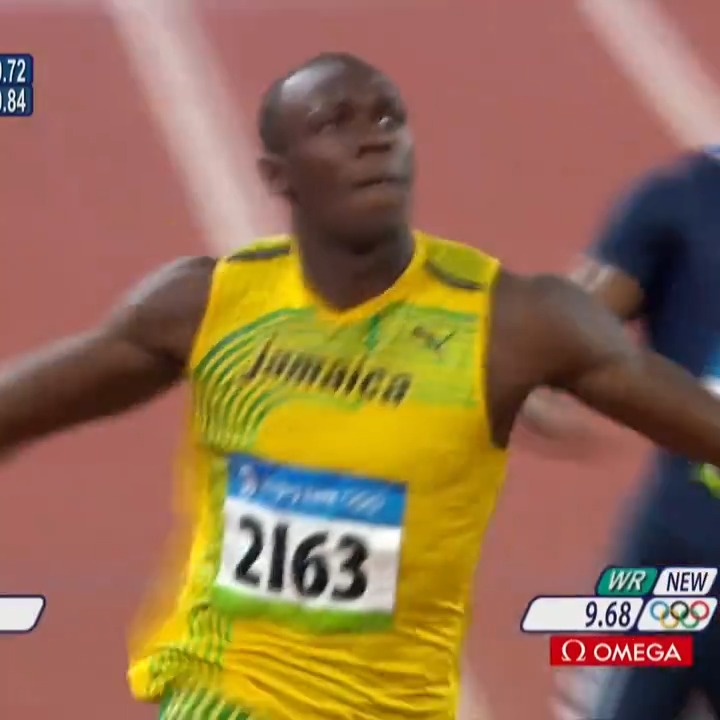 August 16 is unofficially Usain Bolt day. 🔥 The sprinting legend set TWO 100m world records exactly one year apart! Usain St. Leo Bolt