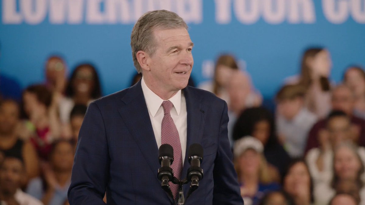 Gov. Roy Cooper: Folks, I have been out there on the campaign trail talking to voters. Vice President Harris has ignited a firestorm of excitement. I have that 2008 feeling. It is time for North Carolina to make history again