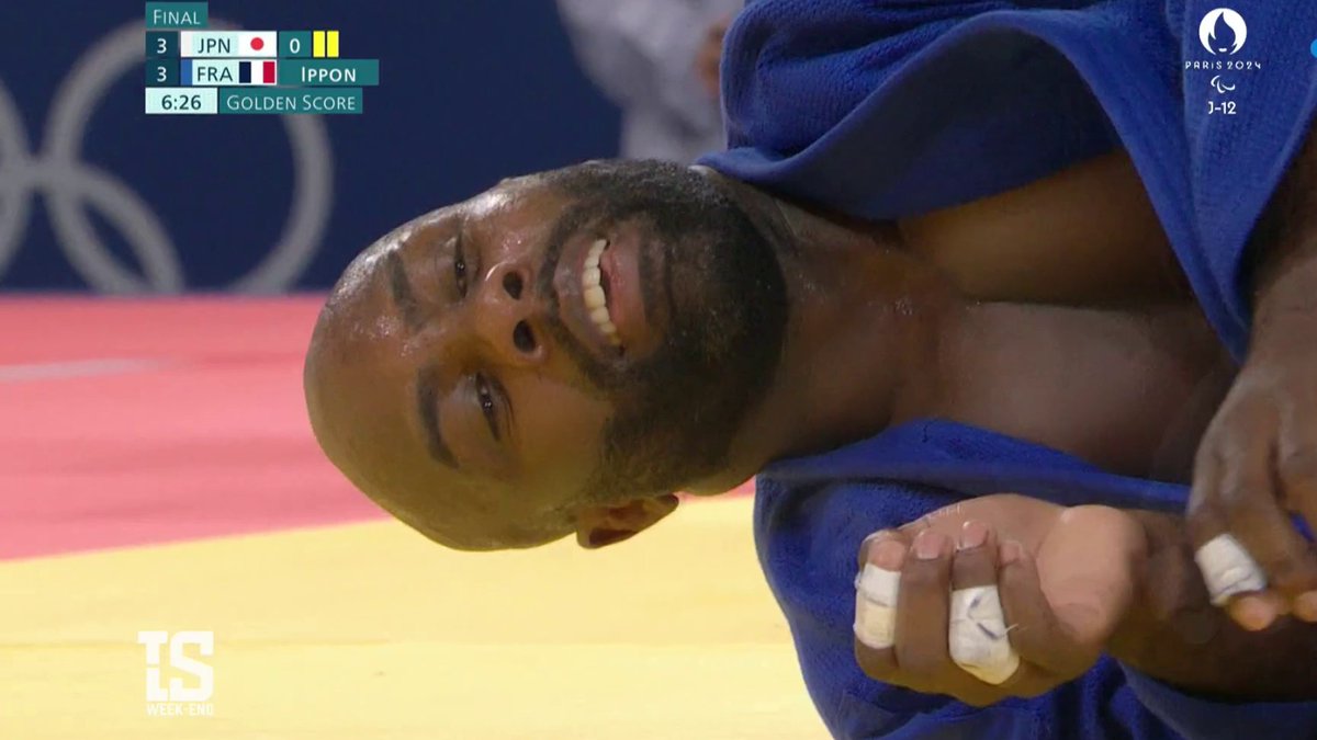 🥇🇫🇷 #TLS | Un souvenir éternel 🥺 🥋 Ce moment restera à jamais gravé dans l'histoire du judo. Teddy Riner a permis aux Bleus de conserver son titre olympique par équipes à Paris lors d'une finale riche en rebondissements. 📺 CIO – Droits réservés