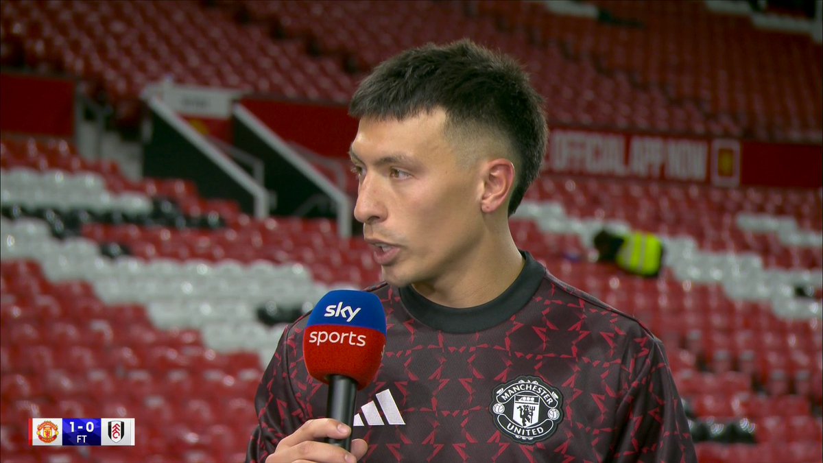 "I'm really proud to play for this club" ❤️ Lisandro Martinez on the pressure of playing for Manchester United 🔊