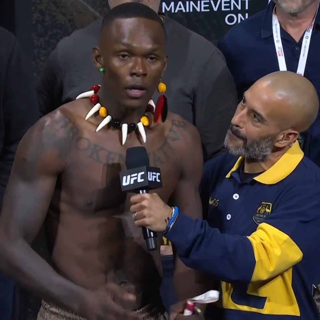 Short and sweet from @Stylebender 😤 #UFC305
