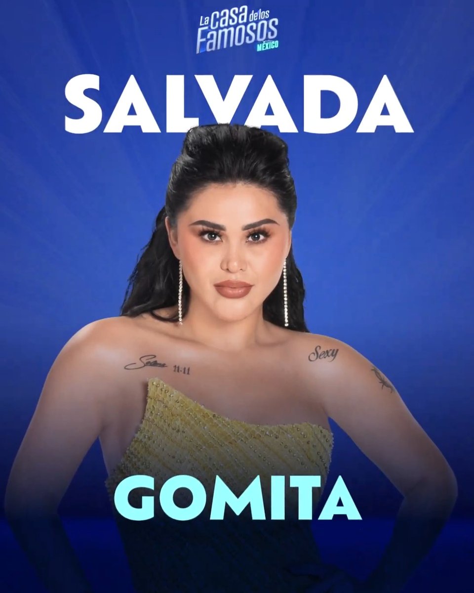 El día de hoy #Gomita ha sido salvada para continuar su camino por #LaCasaDeLosFamososMx... ¡Felicitaciones! 🥳👏