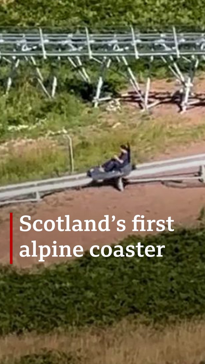 Scotland's first alpine coaster is due to open at Midlothian Snowsports Centre at Hillend later in the year. It is 980m (1,072 yards) long and has a vertical drop of 170m (558ft). Read more here ➡️