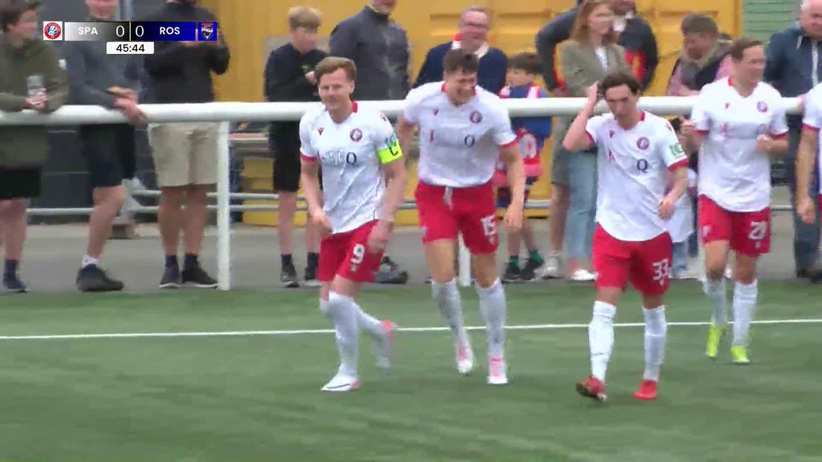 What a start to the second half for The Spartans FC! 🔥 Blair Henderson's looping header has them in front against Ross County 👏 #PremierSportsCup | SPFL