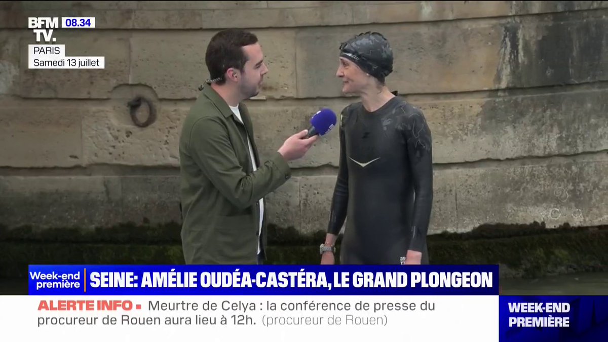 🚨🇫🇷 FLASH | La #Seine était « complètement souillée » quand Amélie #OudéaCastera s’y est baignée, révèle Mediapart. L’eau était impropre à la baignade, d’après les relevés de l’ARS gardés « secrets » pendant les #JO2024.