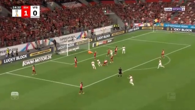 إنزو ميلوت يدرك التعادل سريعاً لشتوتغارت⚽️🔥 #كأس_السوبر_الألمانية