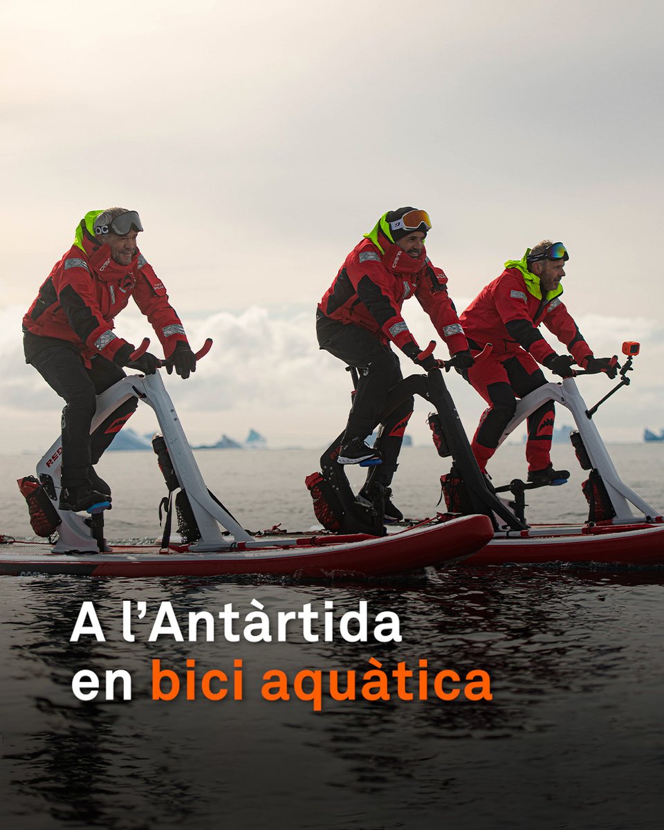 Han complert un somni d’infantesa. Tres amics empordanesos han vorejat l’Antàrtida pedalant amb bicicletes aquàtiques creades per ells mateixos. Una travessia fins al cercle polar inèdita amb aquest mitjà de transport