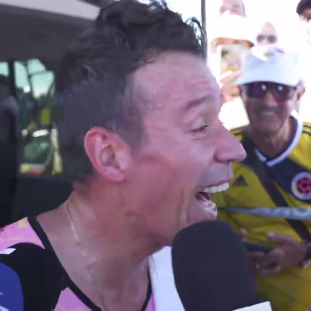 Eres un crack Rigoberto Uran 🤣 #LaVuelta24