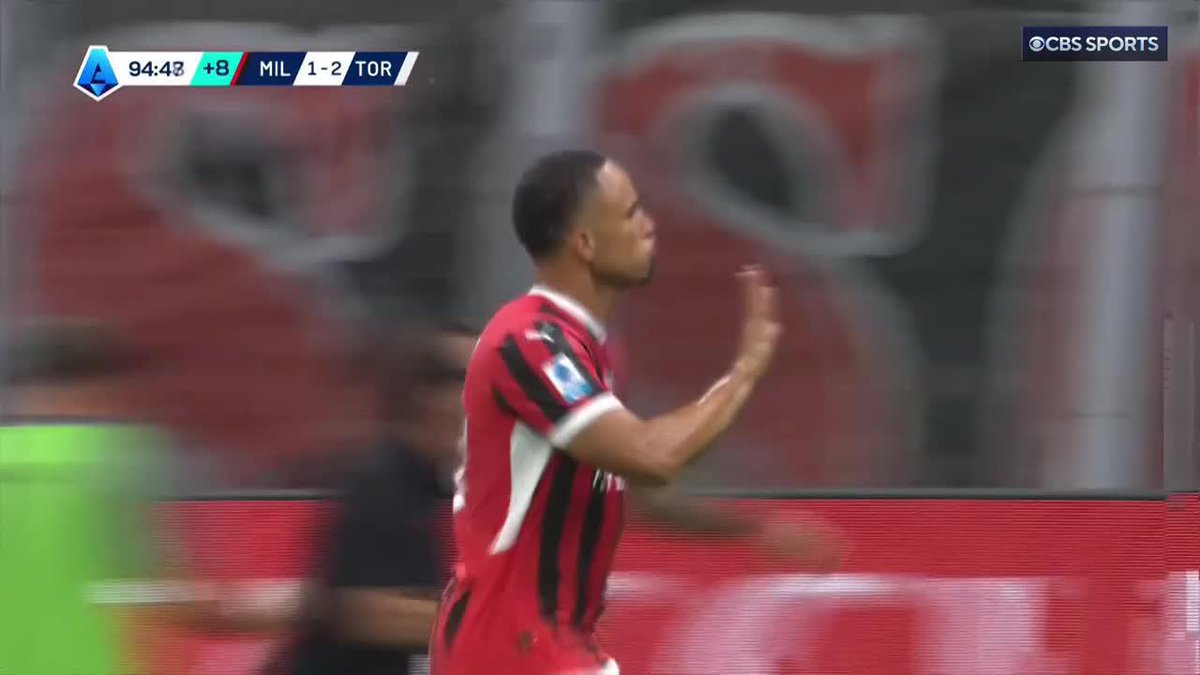 Yunus Musah assist to Noah Okafor to equalize for AC Milan in stoppage time! 🇺🇸🔥 (via CBS Sports Golazo ⚽️)