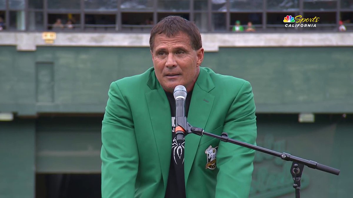 It’s an absolute honor to receive this jacket Being with the Athletics was one of the highlights of my life I will never forget today