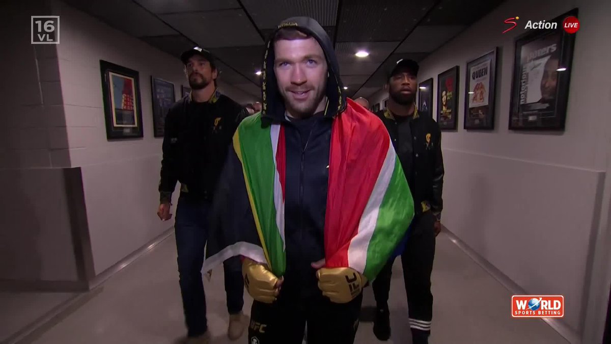 The CHAMPIONS are in the house at #UFC305 🤩 Dricus du Plessis walks out to the national anthem 🇿🇦 📺 Stream #UFC305 LIVE NOW on DStv: