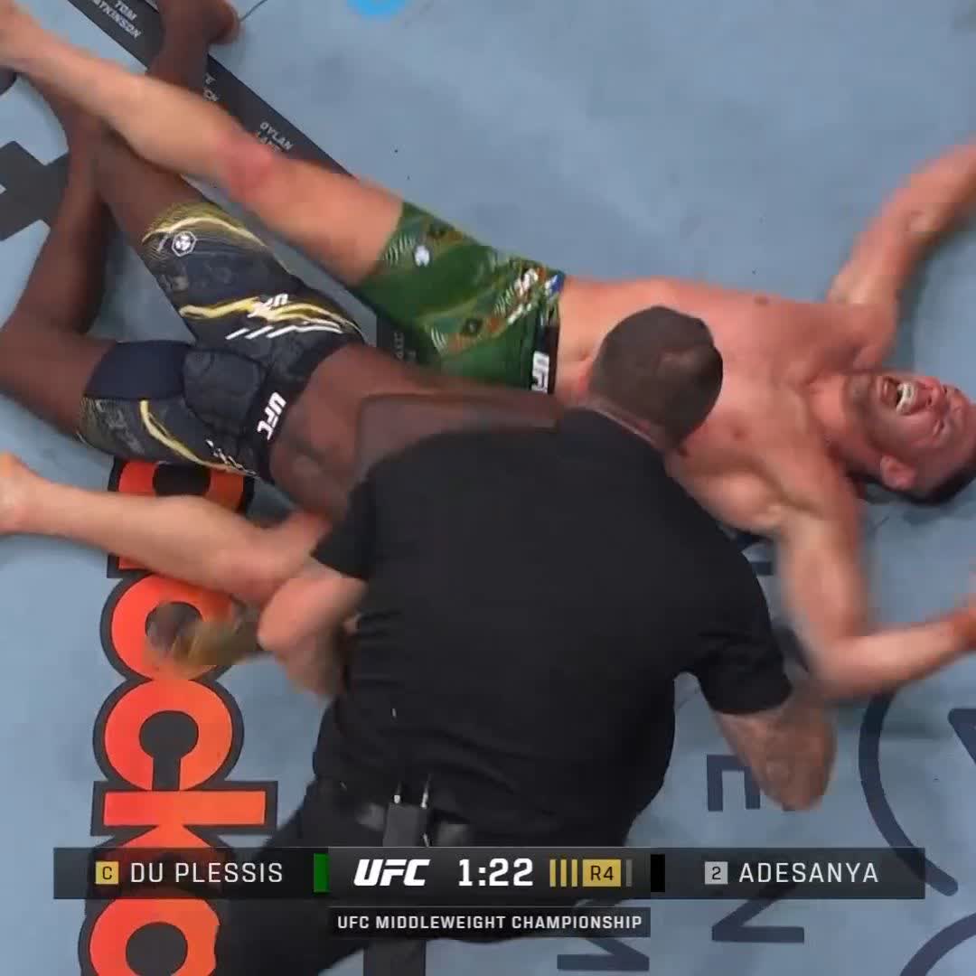 IT'S ALL OVER! #UFC305 DRICUS DU PLESSIS CHOKES OUT ISRAEL ADESANYA 😱
