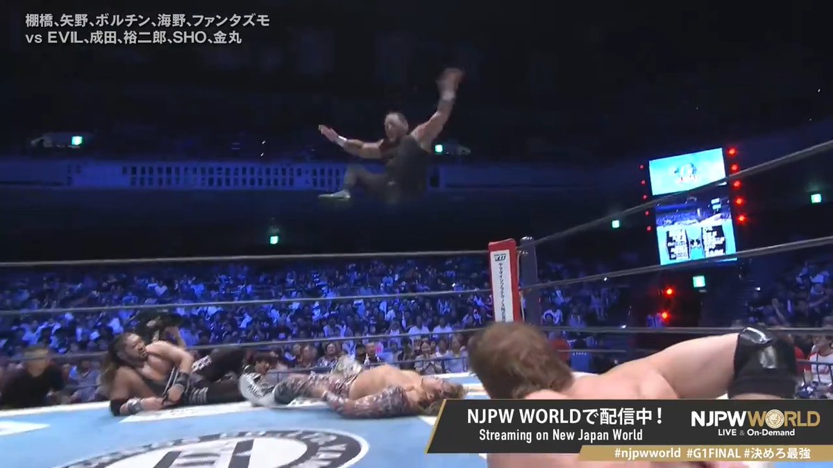 .ディック東郷 "Pedigree → Diving Senton" Sign up Now &amp; Stay tuned to #njpw #njpwworld #G1FINAL #決めろ最強
