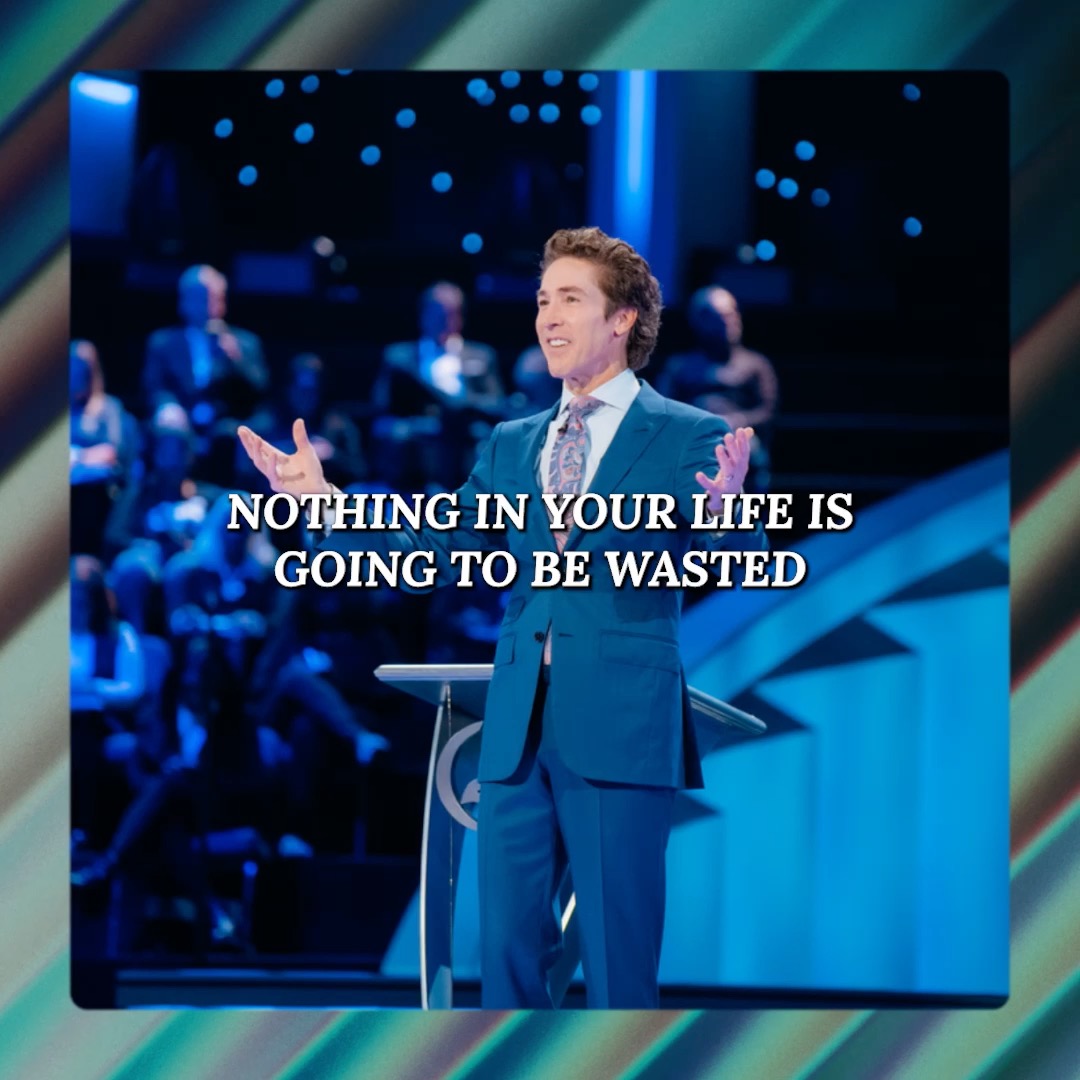 The beauty of our God is He doesn’t waste anything that we go through. He doesn’t waste the pain. He doesn’t waste the struggle. He doesn’t waste the failure. Tune into Joel’s message today, "God Wastes Nothing"!