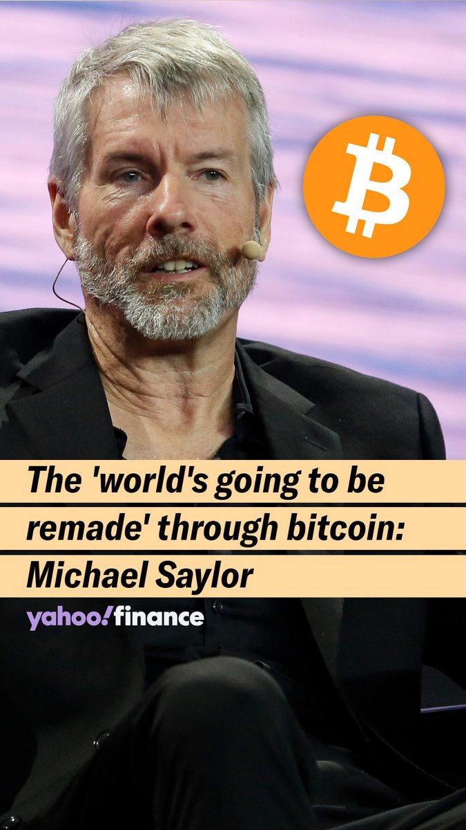 MICHAEL SAYLOR: The world's going to be remade through #Bitcoin, the only truly global capital market.