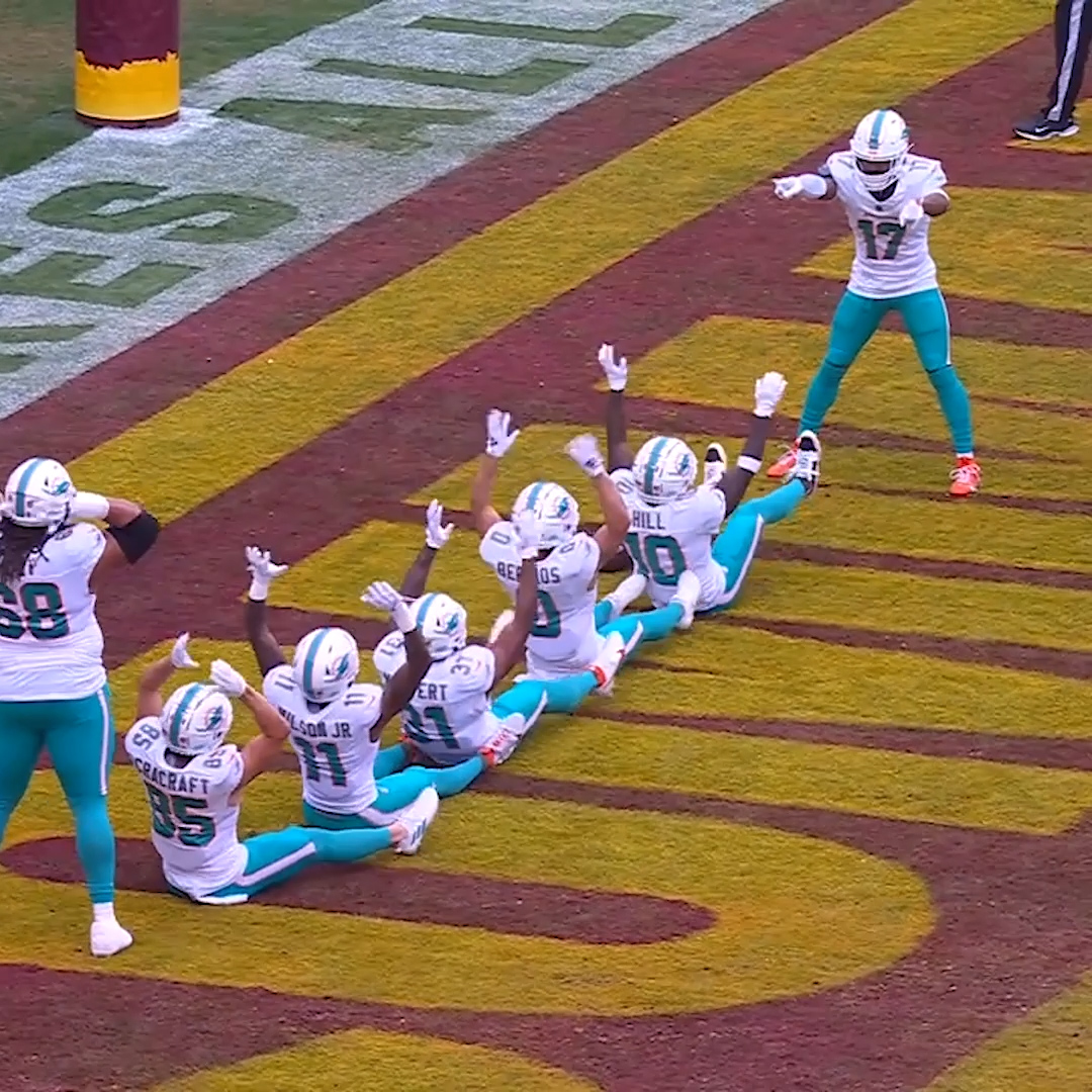 Can't wait to see what cellies y'all cook up this season @miamidolphins ๐คฃ