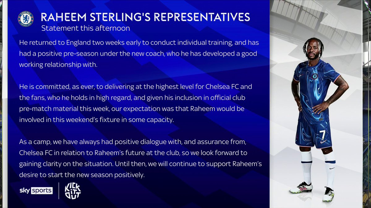 "Putting that statement out before the game is not good enough" ❌ "I think that's absolute RUBBISH!" 🤬 The Super Sunday panel discuss the statement made by Raheem Sterling's representatives 💬