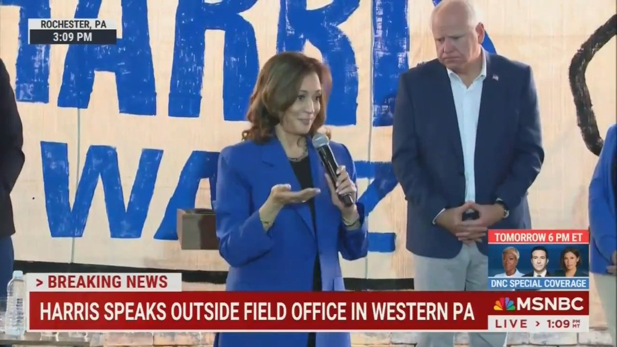 Vice President Harris: Any so-called leader who is about beating down other people is a coward. The real measure of the strength of a leader is based on who you lift up. That's what this campaign is about