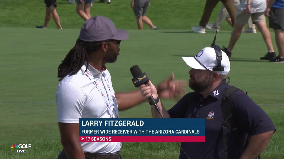 .Larry Fitzgerald and Colt Knost. The dynamic duo we never knew we needed! 😅