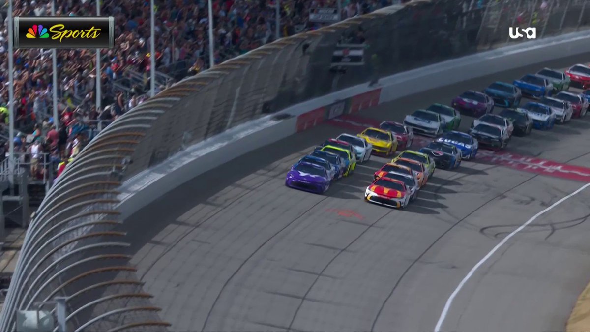 REPOST IF YOU'RE WATCHING THE NASCAR CUP SERIES RACING AT MICHIGAN! ๐บ : USA Network