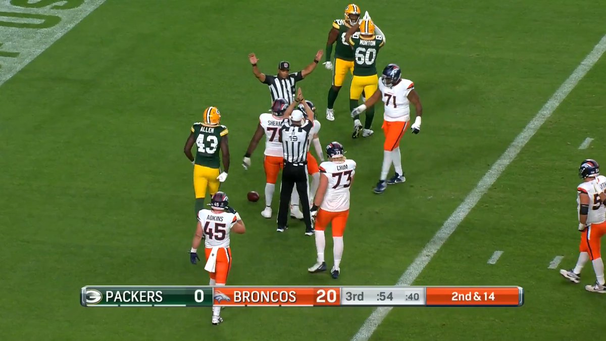 Zach Wilson takes a sack for a safety on 2nd and 14.