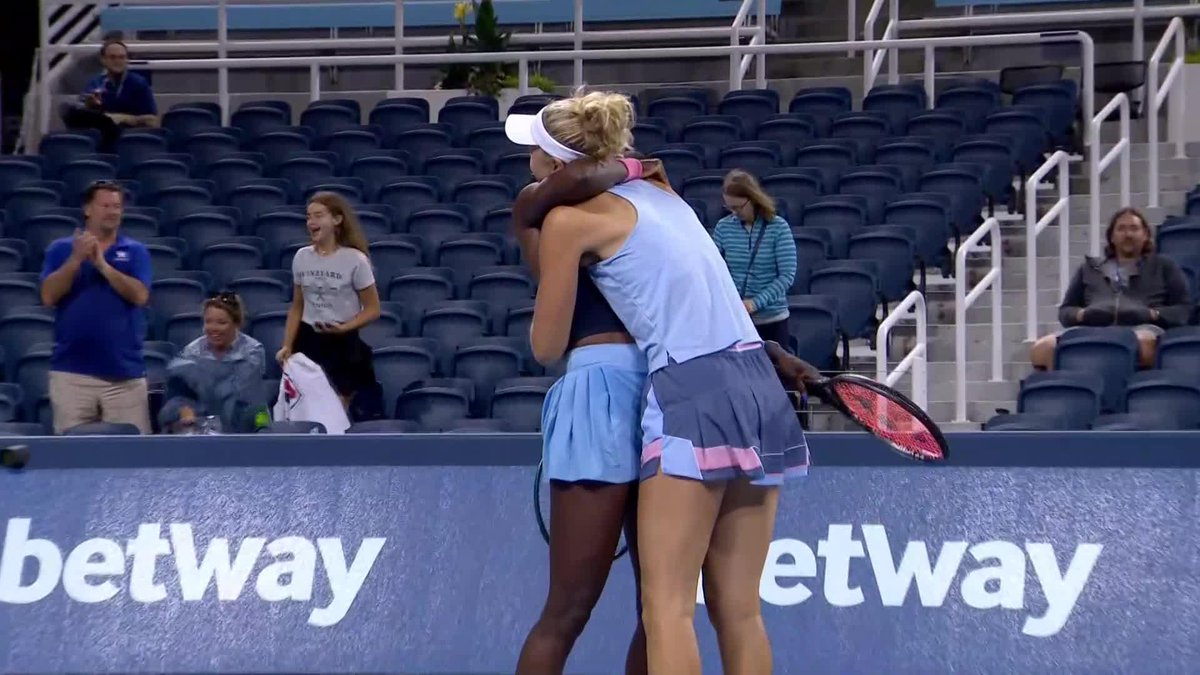 BIG serve for the WIN ✨ Asia Muhammad and Erin Routliffe secure their first title as a team! #CincyTennis