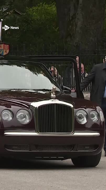 The King has been officially welcomed to Balmoral by a guard of honour featuring a Shetland pony for his summer break in Scotland.