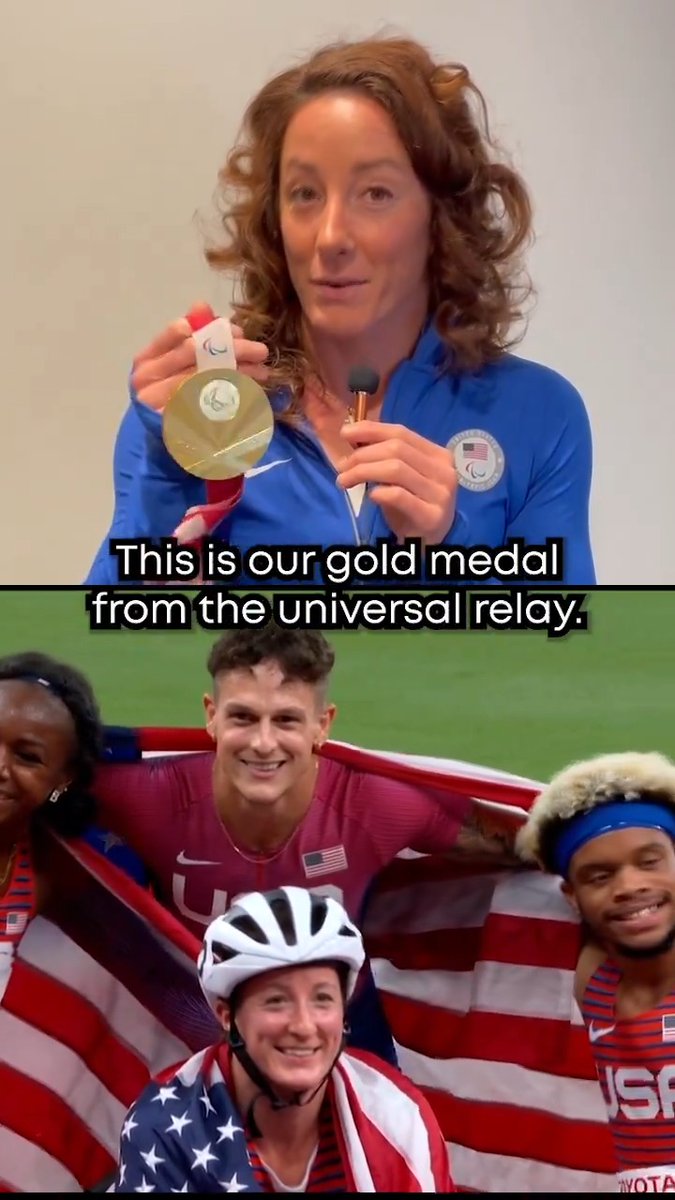 9 days until the #ParisParalympics! Tatyana McFadden looks back on Team USA's historic gold in the 4x100m universal relay at the Tokyo Paralympics.