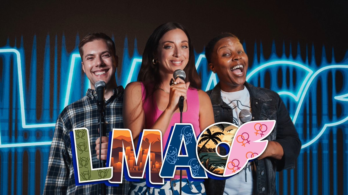 If hilarious stand-up is on your vision board, congrats! 🔮 Don't miss Bo Johnson, Kalea McNeill, and Monarey Martinez on stage at #LMAOF... 📺 Watch FREE on OFTV: