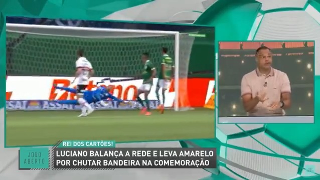 Luciano tá na hora de se controlar... Você é importante, decisivo, mais uma vez fez gol importante, mas esse cartão na comemoração já deu