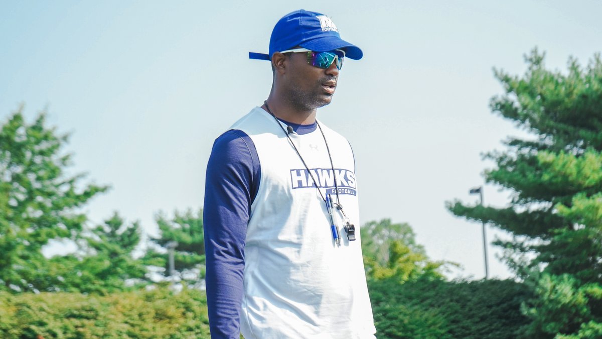 Bringing the JUICEEEEEE Here's Mic'd Up with new Monmouth Football Defensive Coordinator Lewis Walker #FlyHawks
