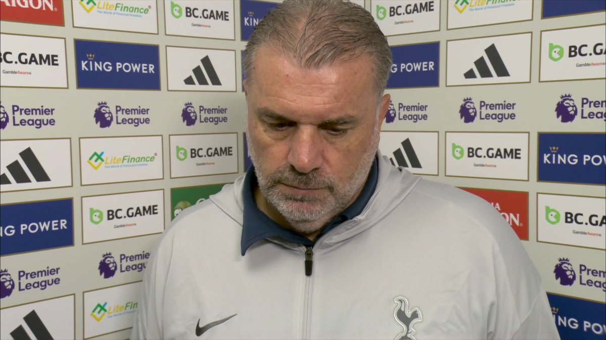 "It's an issue we had last year as well." Ange Postecoglou says that his Tottenham side weren't 'clinical' enough against Leicester City after drawing 1-1 😬
