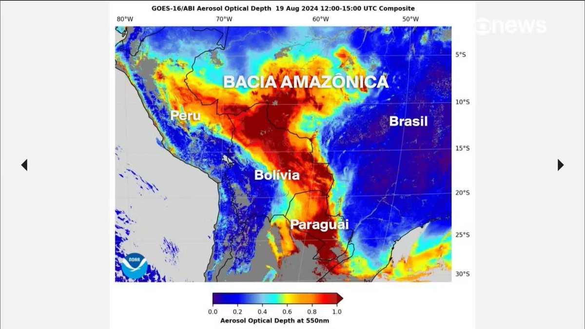 As queimadas na Amazônia e no Pantanal têm batido recorde em 2024, e a fumaça das queimadas já se espalha, chegando até o sul do país. Em algumas regiões, já se recomenda usar máscara. Veja com André Trigueiro. ➡ Assista ao #EmPauta: #GloboNews