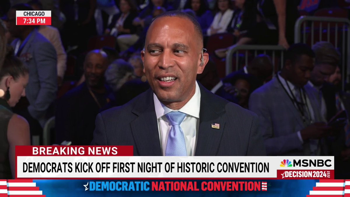 House Minority Leader Hakeem Jeffries tells Alex Wagner it’s a night to “celebrate” President Biden. “A great American. A heroic American. A patriotic American.” “He’ll go down in American history as one of the most consequential presidents of all time.”