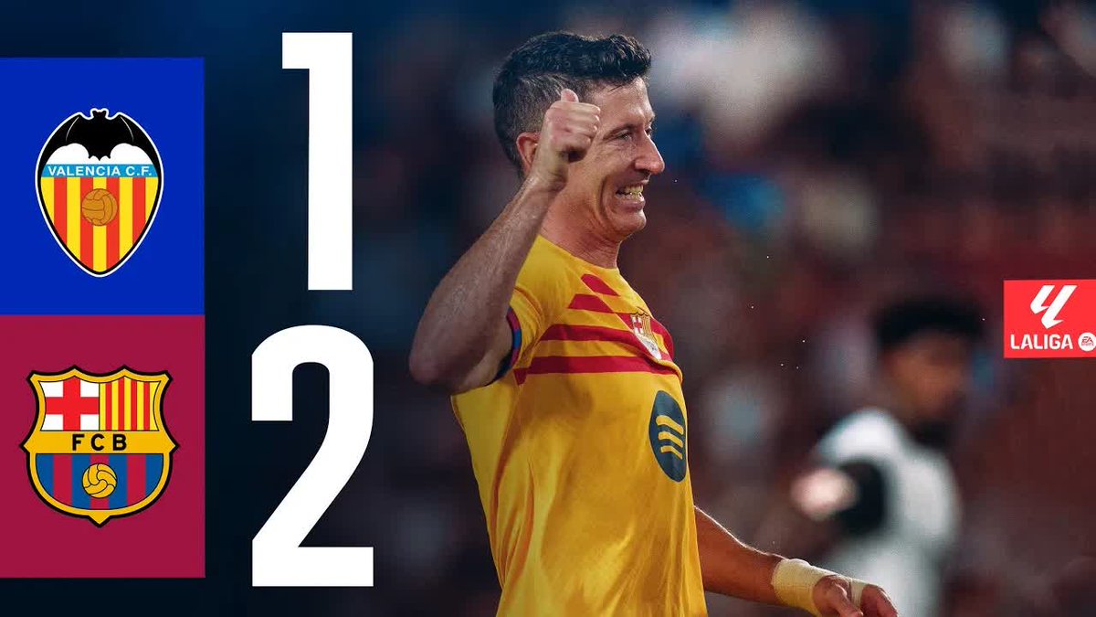 𝐇𝐈𝐆𝐇𝐋𝐈𝐆𝐇𝐓𝐒 🔥 Valencia 1-2 Barça ⚽ Lewandowski x2 #LaLigaHighlights