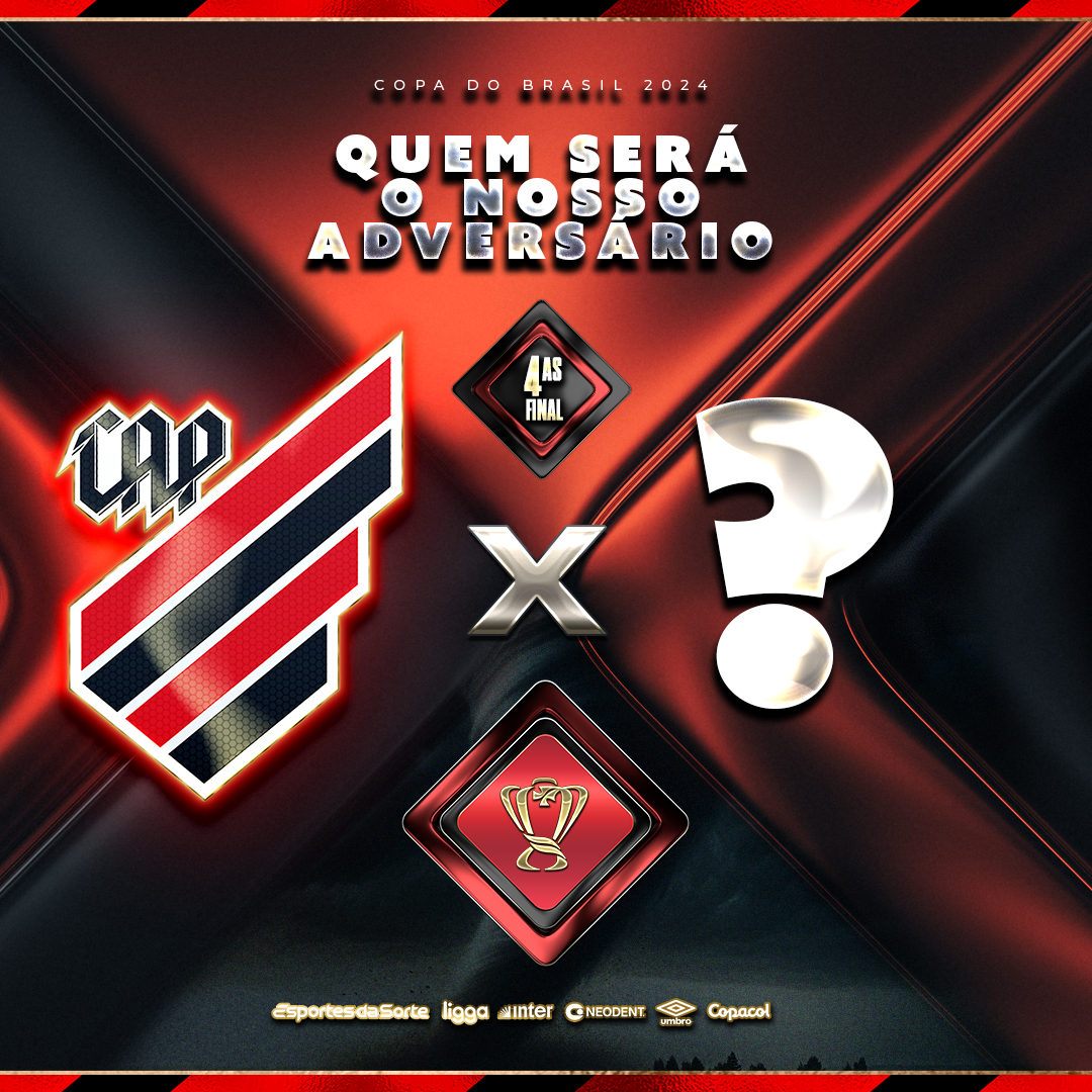 🤔 Quem vai ser o nosso adversário nas quartas de final da Copa do Brasil? O sorteio é hoje, às 15h! 🔮 Faça o print e conte pra nós quem saiu...