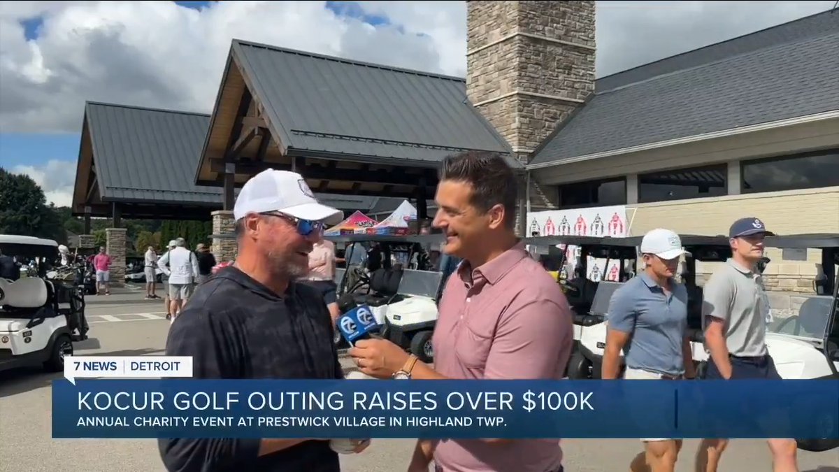 Hockey guys giving back: the Joe Kocur Foundation for Children golf outing raised over $100,000 this year 🏒⛳️ The Grind Line, Red Wings champions, Jeff Daniels, Dave Coulier, and hockey greats played for the charity, raising over $1 million over the last 12 years for kids.