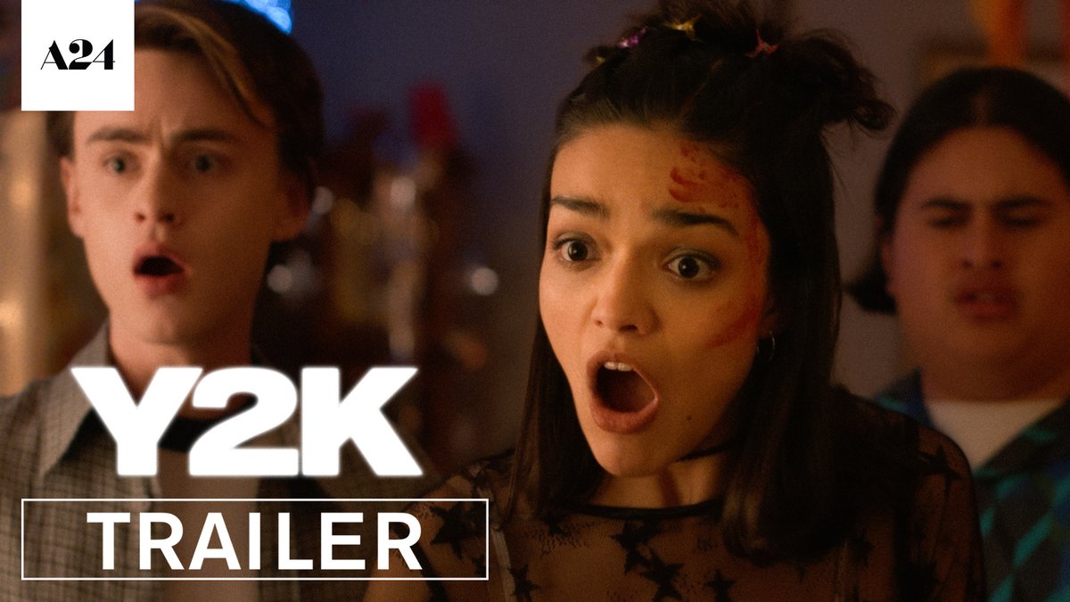 First trailer for Kyle Mooney’s ‘Y2K’, starring Rachel Zegler, Jaeden Martell, Julian Dennison and The Kid Laroi. In theaters on December 6.