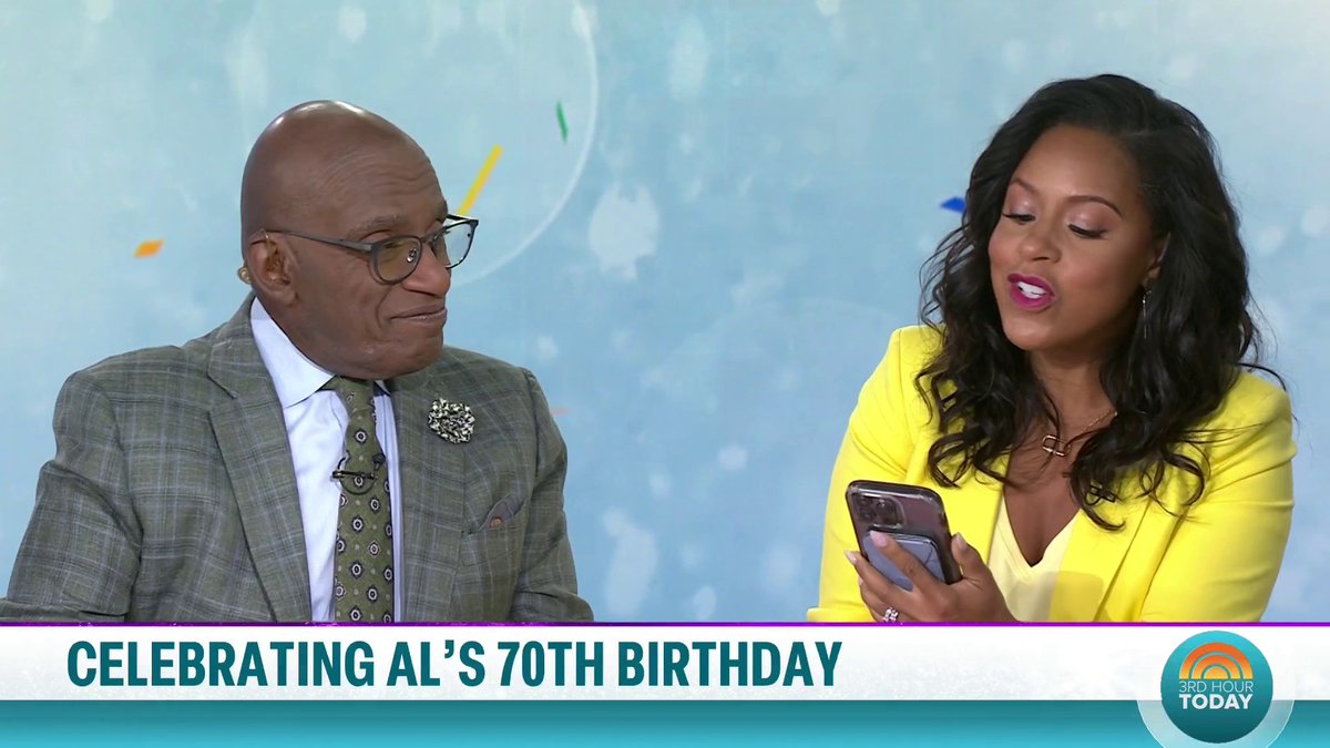 In honor of Al Roker’s 70th birthday, Sheinelle Jones and @CraigMelvin recite heartfelt poems 🥹 Dylan Dreyer also shares a video singing a song about the TODAY weatherman inspired by the cartoon “Animaniacs!"
