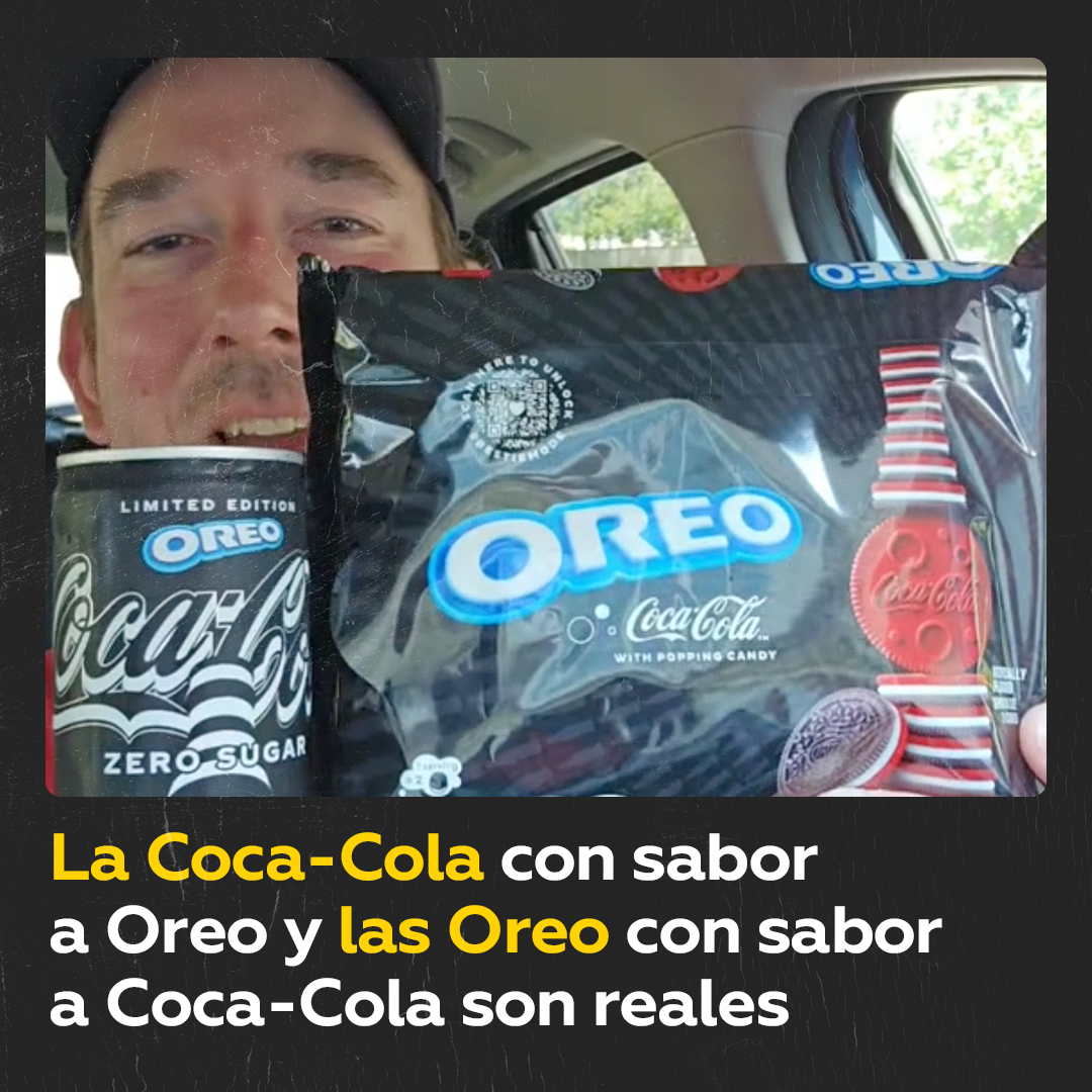 🇺🇸 | Desde el mes de septiembre se podrá comprar la Coca-Cola con sabor a Oreo y las Oreo con sabor a Coca-Cola.